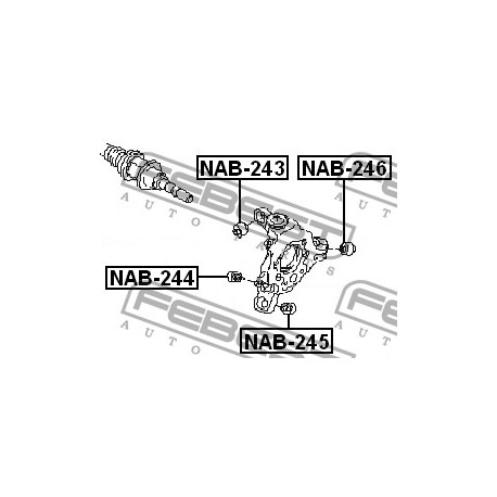 Тампон 55157AL500 NAB246 Infiniti Nissan заден шенкел
