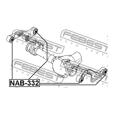 Тампон 54730WL000 NAB332 Infiniti Nissan заден диференциал