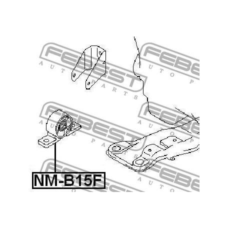 11270-4M400 Nissan тампон двигател преден