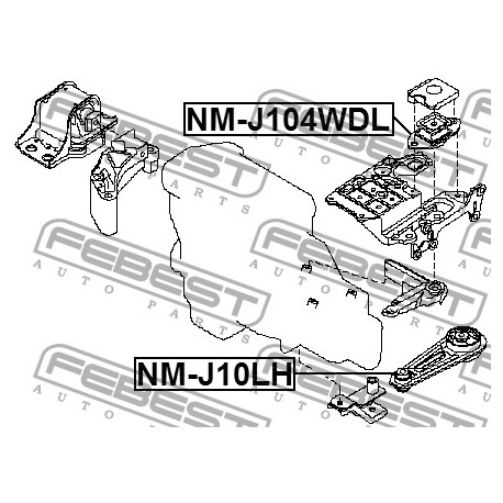 11220-JD22B Nissan тампон скоростна кутия