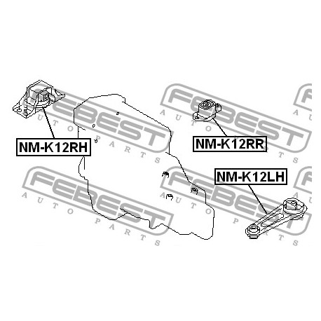 11360-AX000 Nissan тампон двигател ляв