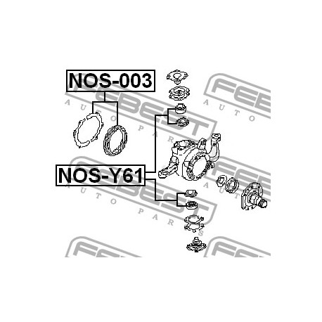Лагер 40030VB000 NOSY61 Nissan Patrol шенкел комплект