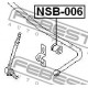 Тампон 562430E015 NSB006 Infiniti Nissan задна стабилизираща щанга