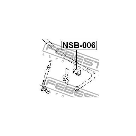 Тампон 562430E015 NSB006 Infiniti Nissan задна стабилизираща щанга