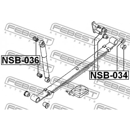 Тампон 5611941W00 NSB036 Mitsubishi Nissan заден амортисьор