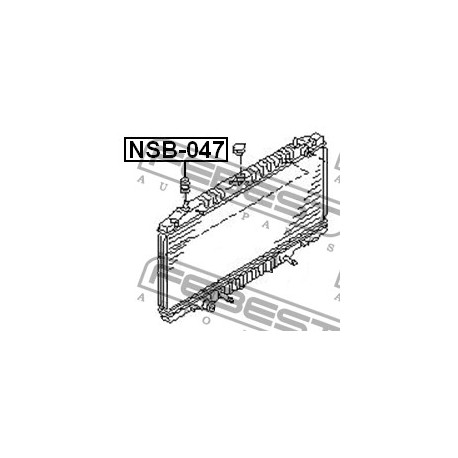 Тампон 2150651E00 NSB047 Infiniti Nissan радиатор
