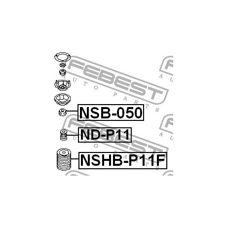 Тампон 5621890J00 NSB050 Nissan Primera преден амортисьор