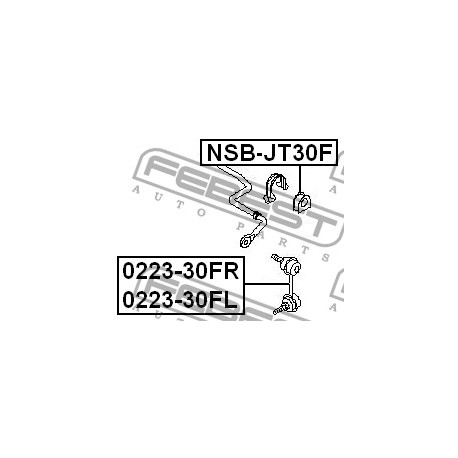 Тампон 546138H316 NSBJT30F Infiniti Nissan предна стабилизираща щанга
