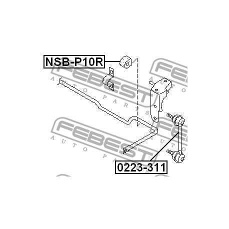 Тампон 5624391J00 NSBP10R Nissan задна стабилизираща щанга