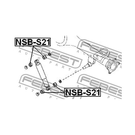 Тампон 56119HA000 NSBS21 Mazda Nissan заден амортисьор