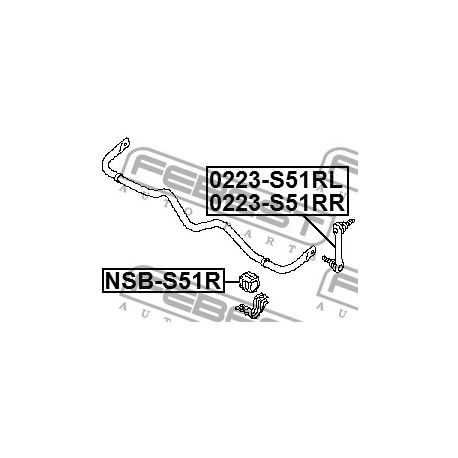 Тампон 546131CA1A NSBS51R Infiniti QX задна стабилизираща щанга