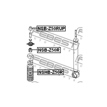 Тампон 56218CA000 NSBZ50R Nissan заден амортисьор