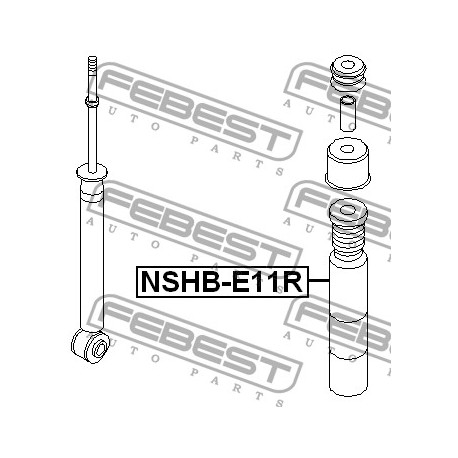 55240-9U000 Nissan прахозащитен комплект за един амортисьор