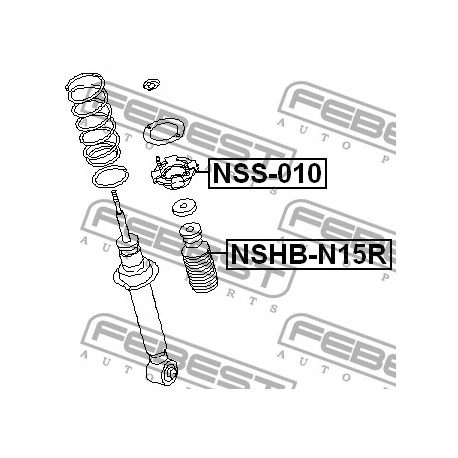 Маншон 552403M015 NSHBN15R Infiniti Nissan заден амортисьор
