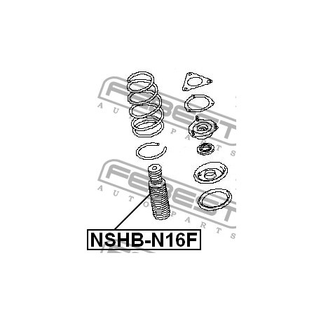 Маншон 54052BM400 NSHBN16F Nissan Almera преден амортисьор