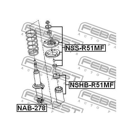 56100-EB31D Nissan прахозащитен комплект за един амортисьор