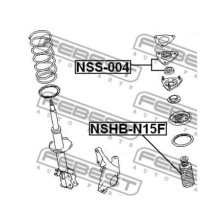 54320-50Y12 Nissan тампон макферсон