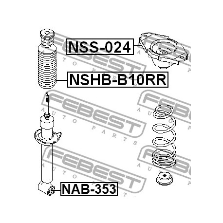 55320-4M401 Nissan тампон макферсон