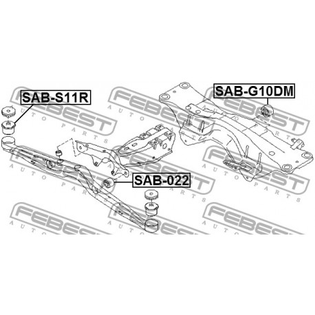 41326-SA020 Subaru тампон заден мост