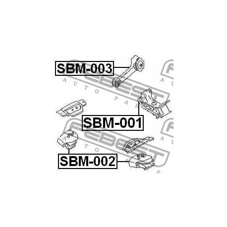 Тампон 41022FA090 SBM002 Subaru двигател преден ляв/десен