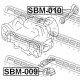 Тампон 41040FE000 SBM010 Subaru двигател заден
