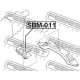 41022-AG100 Subaru тампон двигател заден А/Т