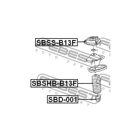 Тампон макферсон 20320AG000 SBSSB13F Subaru