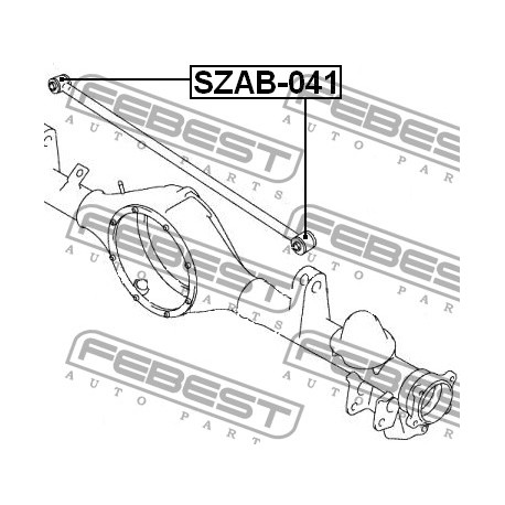 Тампон 4630052D00 SZAB041 SsangYong Suzuki напречен носач