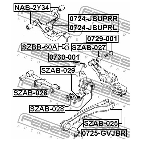 46150-65J00 Suzuki тампон шенкел