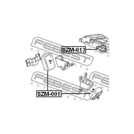 11710-81A01 Suzuki тампон двигател заден
