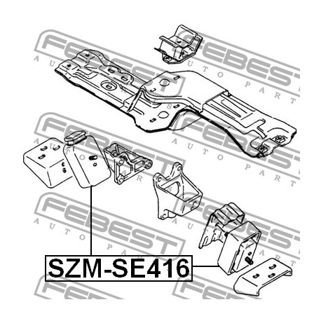 11610-58B10 Suzuki тампон двигател ляв/десен