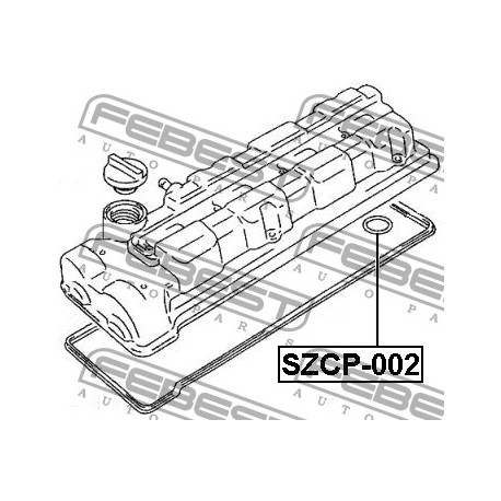 Гарнитура 1117981402 SZCP002 Suzuki подгревна свещ/капак клапани