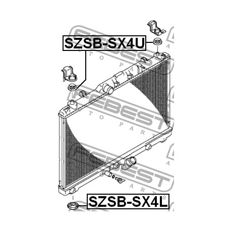 Tампон 1787875F00 SZSBSX4L Opel Suzuki радиатор