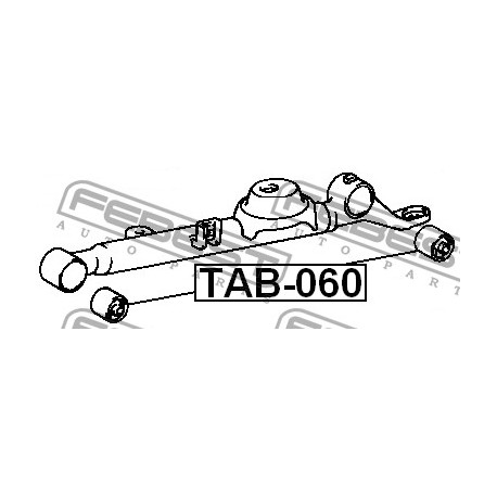 Тампон 4870228070 TAB060 Toyota Previa заден надлъжен носач