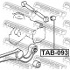 Тампон 4870660050 TAB093 Toyota Land Cruiser напречен носач
