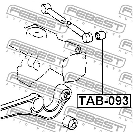 Тампон 4870660050 TAB093 Toyota Land Cruiser напречен носач