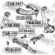 Тампон 4806922100 TAB100 Lexus Toyota преден носач