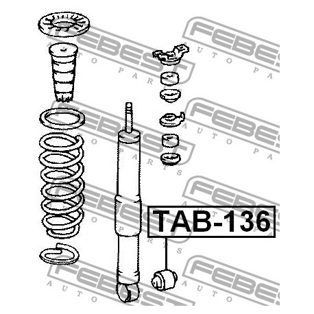 Тампон 9038519010 TAB136 Lexus Toyota заден амортисьор