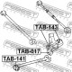 Тампон 4878012020 TAB141 Lexus Toyota задна надлъжна щанга