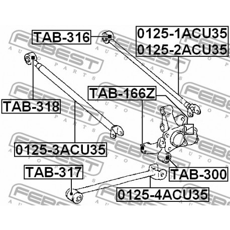 Тампон 4221020010 TAB166Z Lexus Toyota шенкел