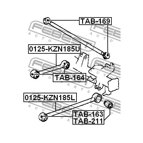 48740-60070 Toyota тампон напречна щанга