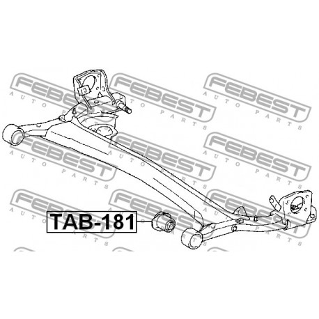 48725-52020 Daihatsu Toyota тампон заден мост