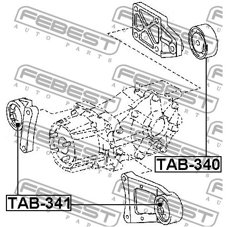 52380-42120 Toyota тампон диференциал само втулка