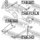 Тампон 48702B4010 TAB343 Daihatsu Toyota заден надлъжен носач