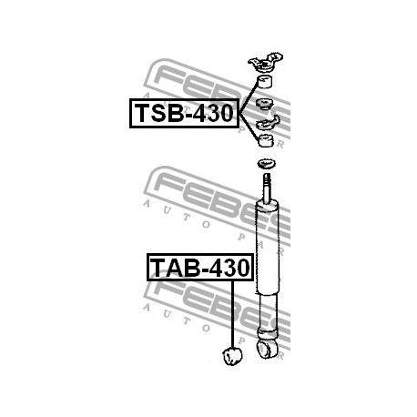 Тампон 9090389016 TAB430 Toyota Land Cruiser преден амортисьор