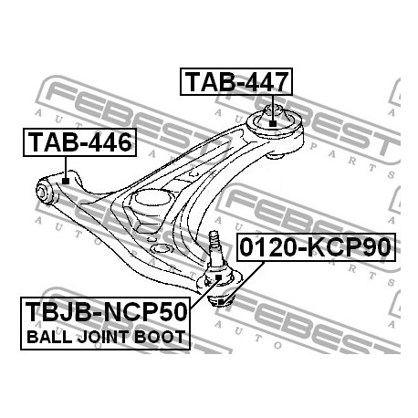 48068-59135 Toyota тампон носач заден