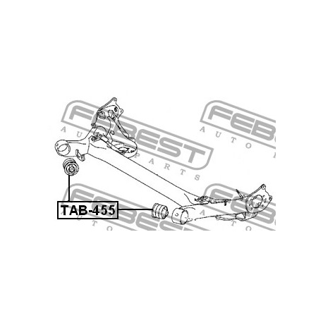 48725-12590 Toyota тампон заден мост