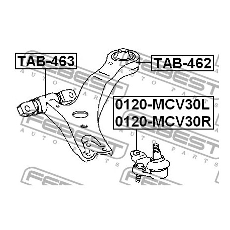 48068-08020 Lexus Toyota тампон носач