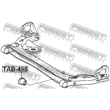 48725-28070 Toyota тампон заден мост