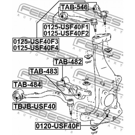 48640-59015 Lexus тампон носач